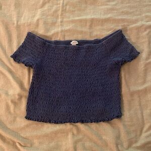 Arizona Jean Company Navy Blue Crop Top